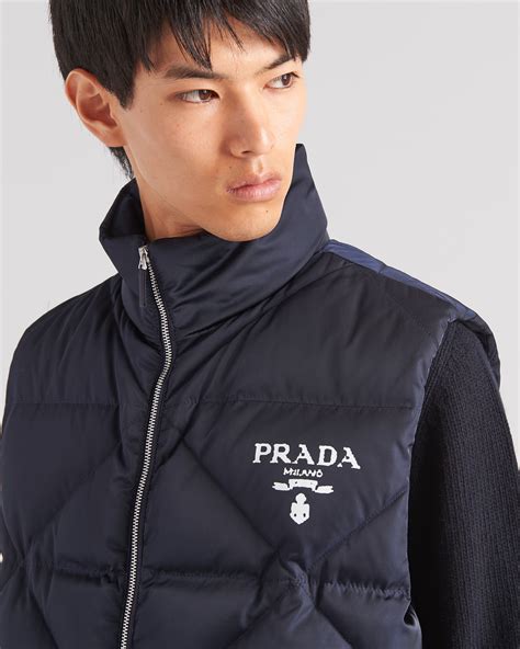 prada daunen weste|Prada Light Re.